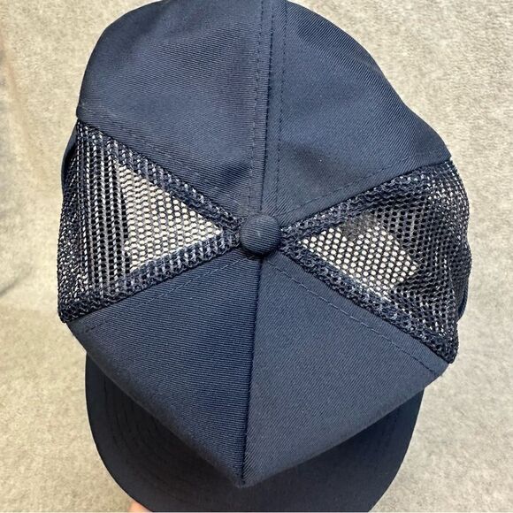 PYA Monarch Trucker Had Blue Mesh Snapback Rope Brim Casual Work Wear Vintage - Picture 6 of 10